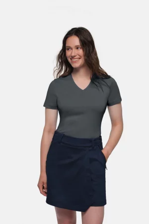 NO. 169 – HAKRO COTTON TEC® Damen V-Shirt