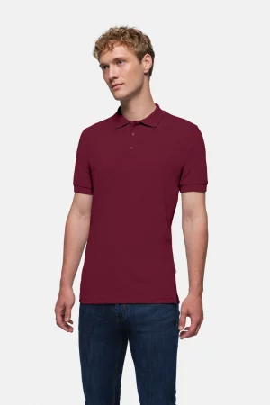 NO. 810 – HAKRO Polo Shirt Classic - 017 weinrot