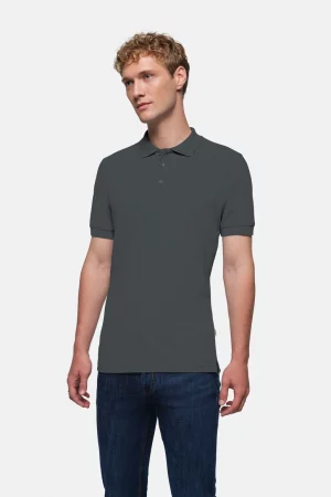 NO. 810 – HAKRO Polo Shirt Classic - 042 graphit
