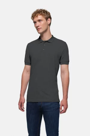 NO. 810 – HAKRO Polo Shirt Classic - 064 karbongrau