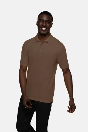 NO. 816 – HAKRO Poloshirt MIKRALINAR® - 128 nougat