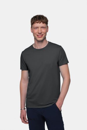 NO. 269 – HAKRO COTTON TEC® T-Shirt - 064 karbongrau