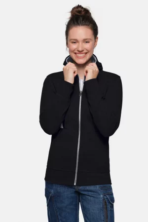NO. 255 – HAKRO Damen Kapuzenjacke Bonded ECO - 005 schwarz