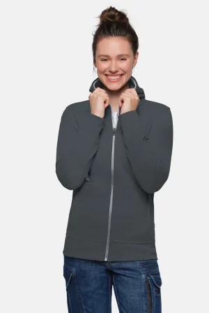 NO. 255 – HAKRO Damen Kapuzenjacke Bonded ECO - 028 anthrazit