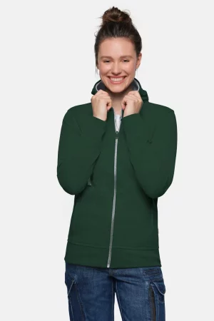 NO. 255 – HAKRO Damen Kapuzenjacke Bonded ECO - 072 tanne